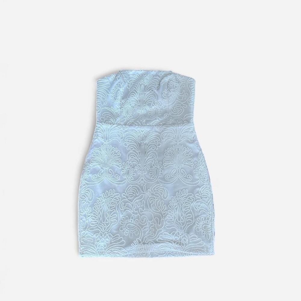 Lulu's White Strapless Mini Dress